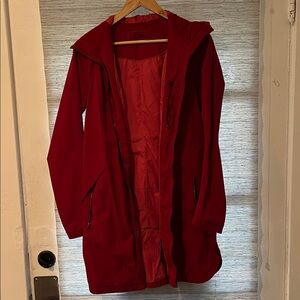 Lululemon Women’s Red Raincoat - Waterproof